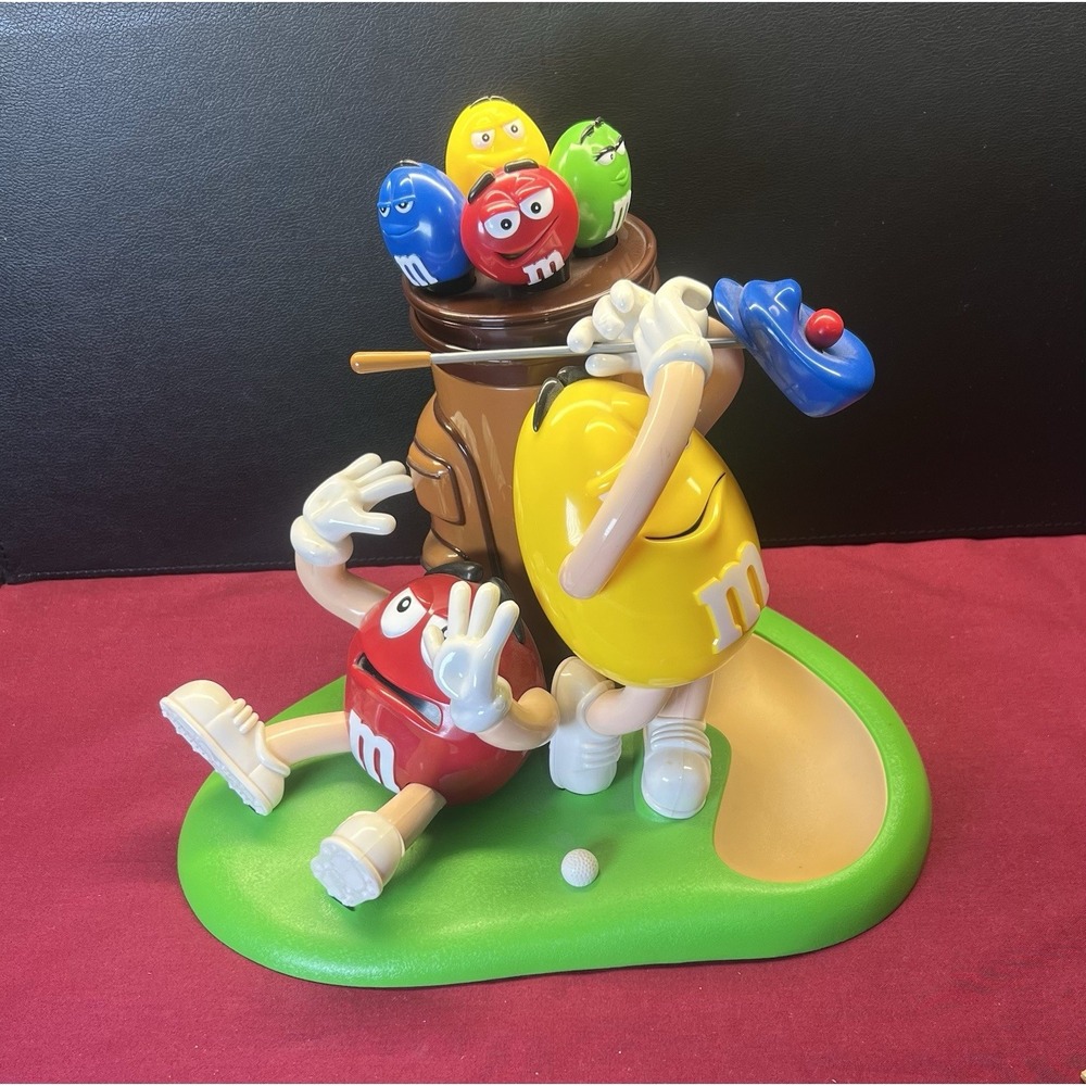 Vintage M&M's Mulligan-ville Golf Collectible Candy Dispenser Figurine‎